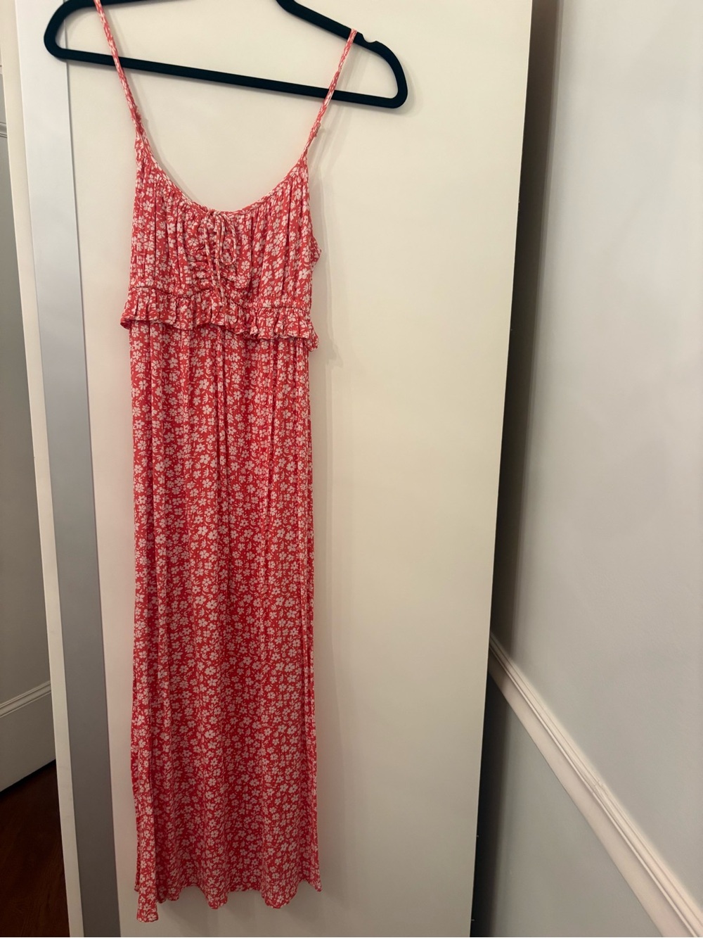 Women's Red Floral Maxi Slip Dress - billabong